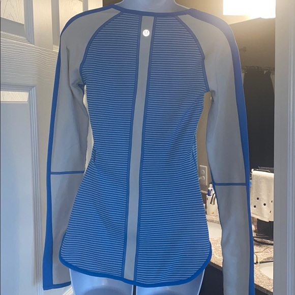 Lululemon Striped Long-Sleeve Rulu - Picture 4 of 9